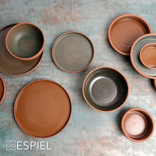 Espiel Step Πιάτο Ρηχό Κεραμικό Πράσινο με Διάμετρο 21cm Espiel Step Πιάτο Ρηχό Κεραμικό Πράσινο με Διάμετρο 21cm