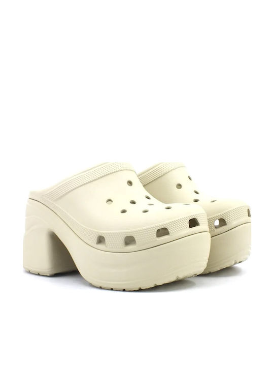 Crocs Siren Γυναικεία Σαμπό Μπεζ