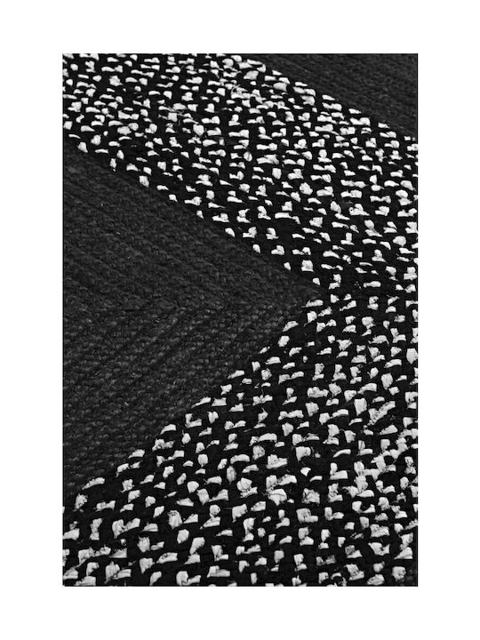 Rug Rectangular Summer Wicker Black