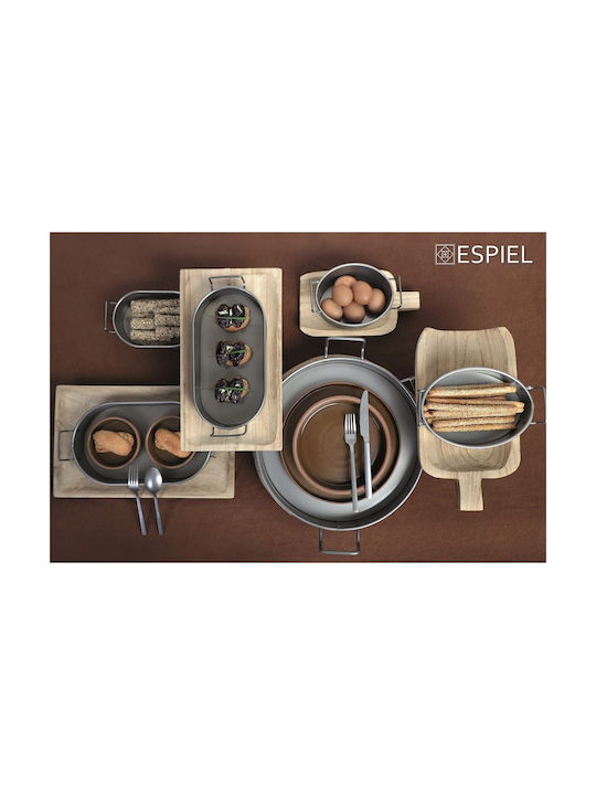Espiel Bol de Servire Rotund Ceramică Verde cu Diametru 12buc