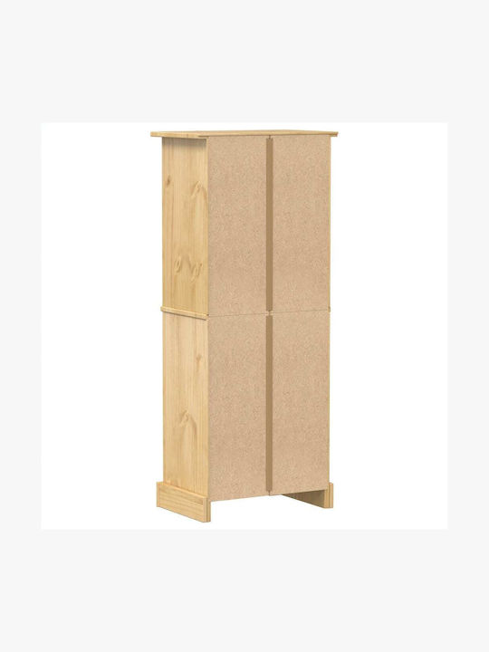 vidaXL Επιδαπέδια Κάβα Ποτών Ξύλινη Καφέ 56x35x120εκ.