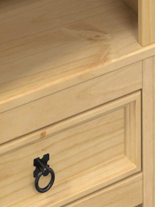 vidaXL Επιδαπέδια Κάβα Ποτών Ξύλινη Καφέ 56x35x120εκ.