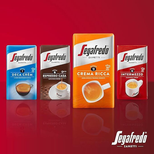 Segafredo Καφές Espresso Decaffeine Deca Crem Αλεσμένος 250gr