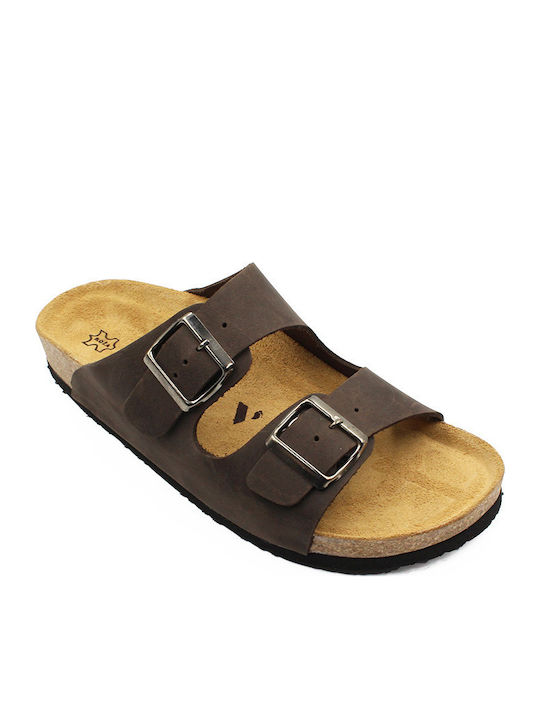Sandale Casual Damă Din Piele Maro