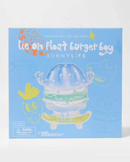 Sunnylife Kinder Liege-Burger Junge Aufblasbare Poolmatratze