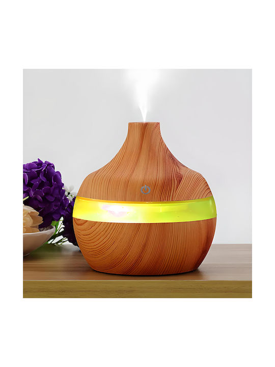 Aromatherapy Led Συσκευή Αρωματοθεραπείας Υπερήχων με Χρονοδιακόπτη Πράσινη 500ml E687