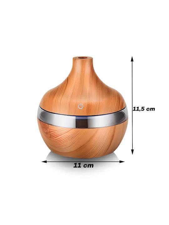 Aromatherapy Led Συσκευή Αρωματοθεραπείας Υπερήχων με Χρονοδιακόπτη Πράσινη 500ml E687