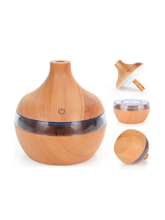 Aromatherapy Led Συσκευή Αρωματοθεραπείας Υπερήχων με Χρονοδιακόπτη Πράσινη 500ml E687