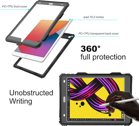 Shellbox Αδιάβροχη Μαύρη (iPad 2019/2020/2021 10.2'')