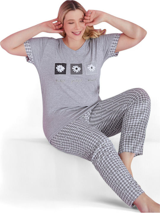 PijaMood Summer Women's Pyjama Set Gray
