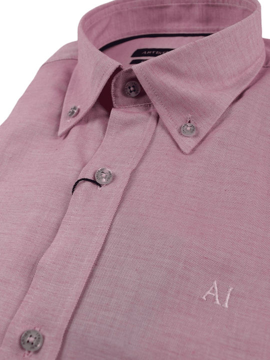 Artisti Italiani Men's Shirt Long Sleeve Pink