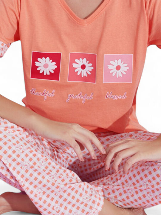 PijaMood Set Pijamale pentru Femei Roz PijaMood Set Pijamale pentru Femei Roz
