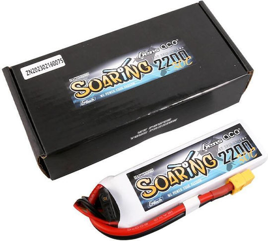 Gens Ace G-tech Soaring 2200mah 11.1v 30c 3s1p Lipo Battery