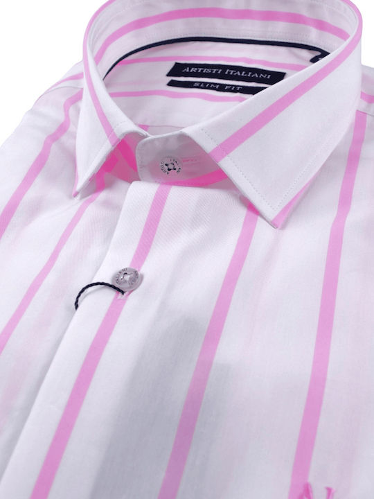 Artisti Italiani Men's Shirt Long Sleeve Pink