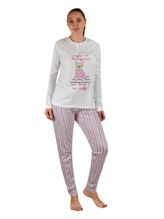 Il Granchio Winter Women's Pyjama Set Ecru