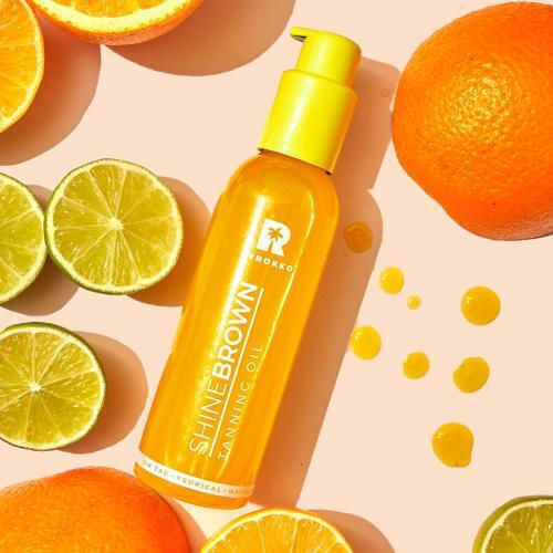 Byrokko Shine Brown Tropical Face and Body Tanning Oil 145ml