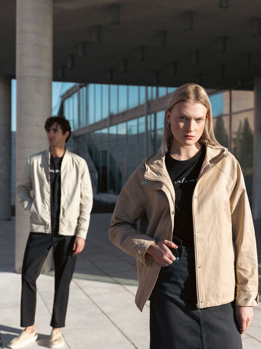 Jacke Bomber Lt Beige