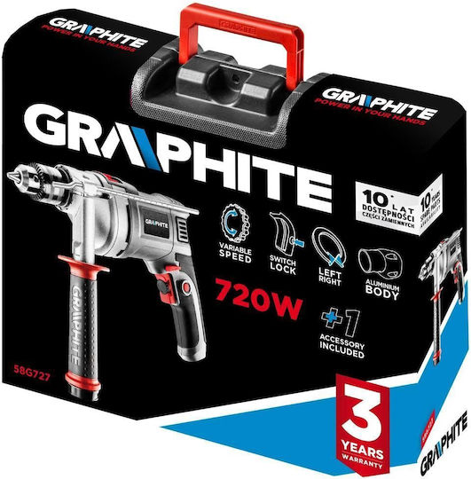 Graphite Κρουστικό Δράπανο 720W