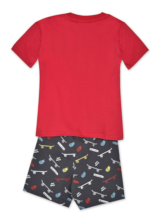 BodyTalk Kinder Set mit Shorts Sommer 2Stück Red