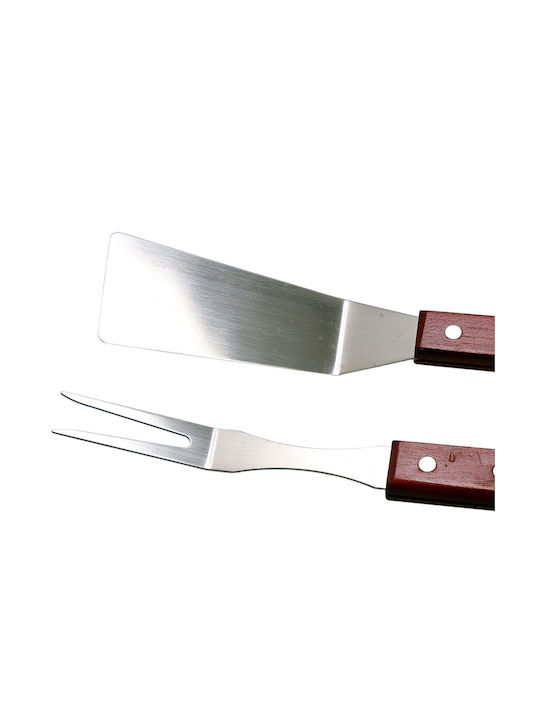 Set de 3 unelte BBQ cu Spatula și Pensete