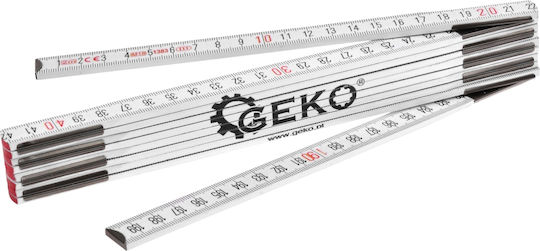 Geko G29052 Wooden Folding Ruler 2m