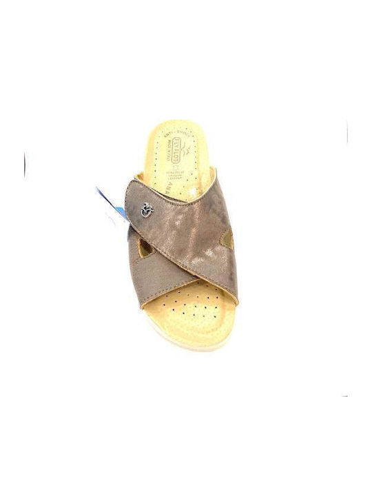 Damenplattformen Beige