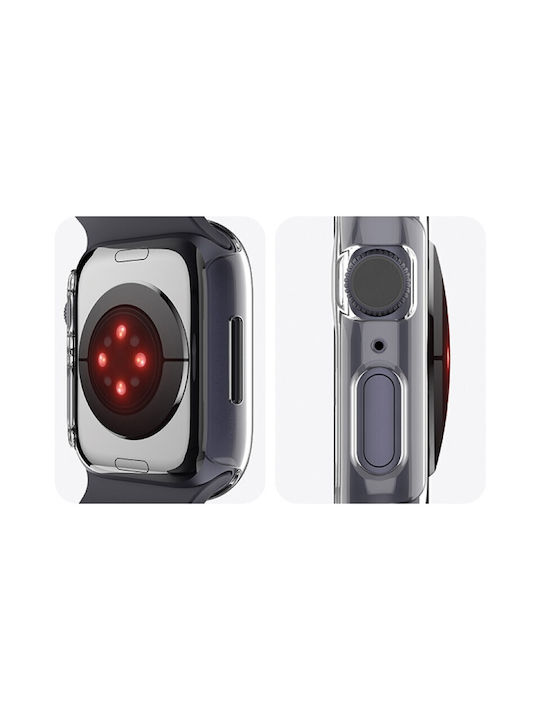 Araree Plastic Case in Transparent color for Apple Watch 45mm