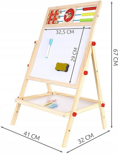 Tablă cu marker / Tablă neagră Față și spate 65cm