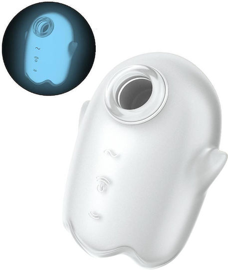 Satisfyer Glowing Ghost Αναρροφητής Αιδοίου με Δόνηση Λευκός