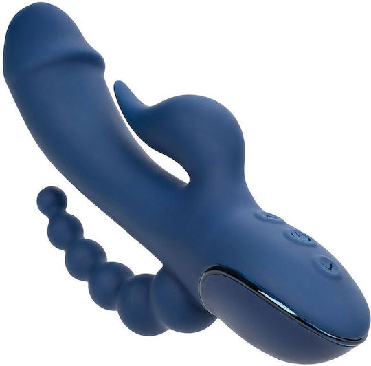 Calexotics Triple Orgasm Δονητής Rabbit με Απομακρυσμένο Έλεγχο Μπλε