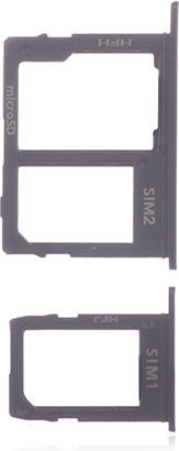 Samsung Υποδοχή Κάρτας Sim Μαύρο για Galaxy J4 Plus, J6 Plus
