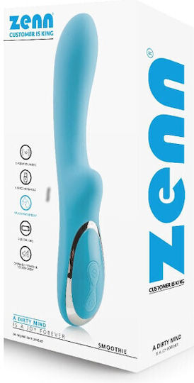 Zenn Smoothie Vibrator G-Spot 21cm Albastru