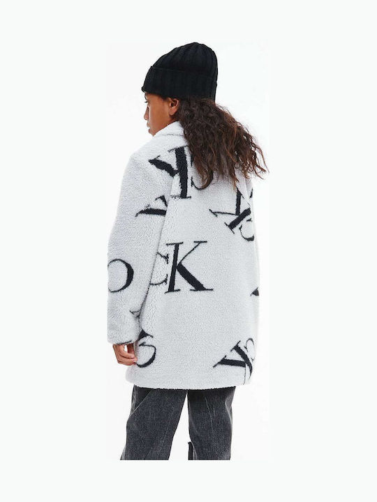 Kinder Mantel Gray Monogram