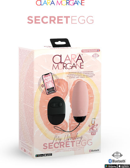 Clara Morgane Pro Mini Δονητής Egg 7.9cm Ροζ