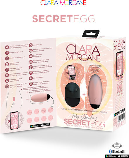 Clara Morgane Pro Mini Δονητής Egg 7.9cm Ροζ