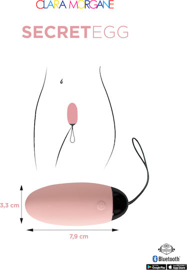 Clara Morgane Pro Mini Δονητής Egg 7.9cm Ροζ