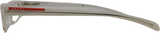Prada Sport Plastic Rame Ochelari Alb PR02AV ZX51O1