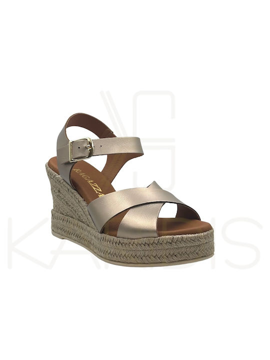 Ragazza Anatomic Women's Platform Espadrilles Gold