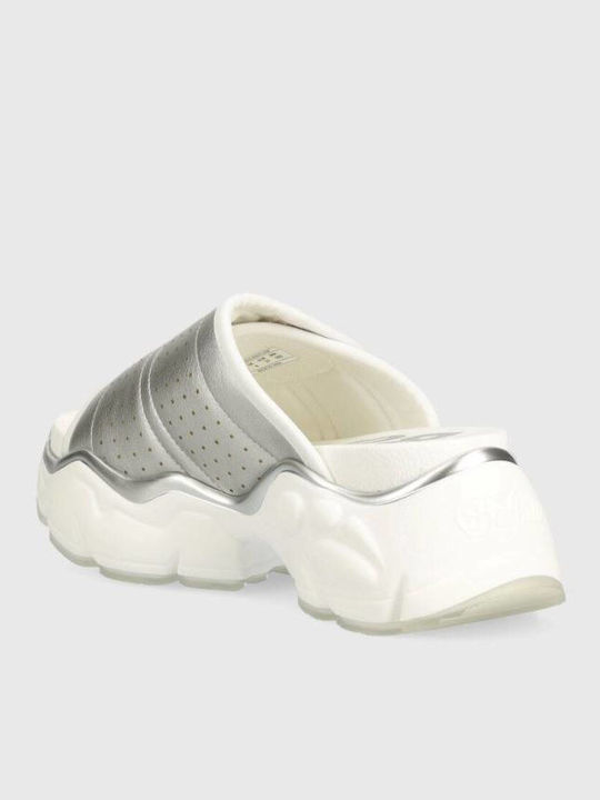 Damenplattformen Silber