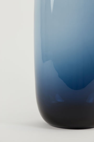 Light & Living Glass Vase Blue 24x24xH56cm
