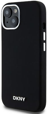 DKNY Back Cover Silicone / Plastic Black (iPhone 15)