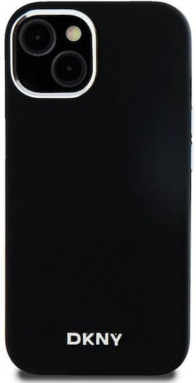 DKNY Liquid Umschlag Rückseite Silikon / Kunststoff Schwarz (iPhone 15)