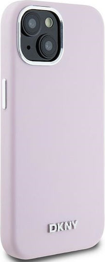 DKNY Liquid Back Cover Σιλικόνης / Πλαστικό Ροζ (iPhone 15)