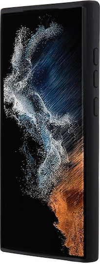Karl Lagerfeld Ikonik Metal Pin Umschlag Rückseite Silikon Schwarz (Galaxy S24 Ultra)
