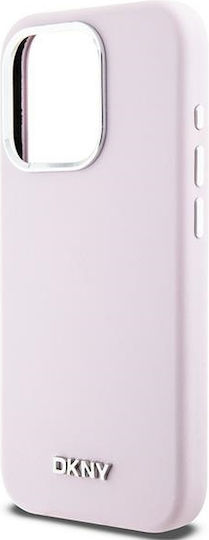 DKNY Liquid Umschlag Rückseite Silikon / Kunststoff Rosa (iPhone 15 Pro)