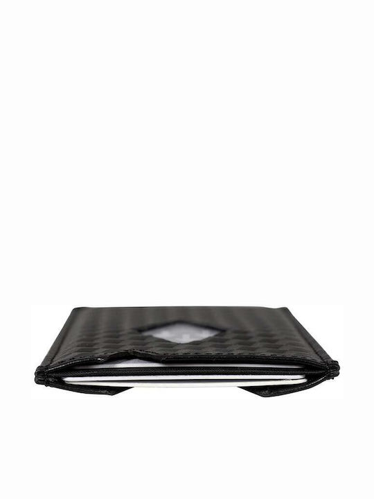 Leather Men's Wallet Cards with RFID Black