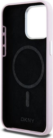 DKNY Liquid Umschlag Rückseite Kunststoff / Silikon Rosa (iPhone 15 Pro Max)