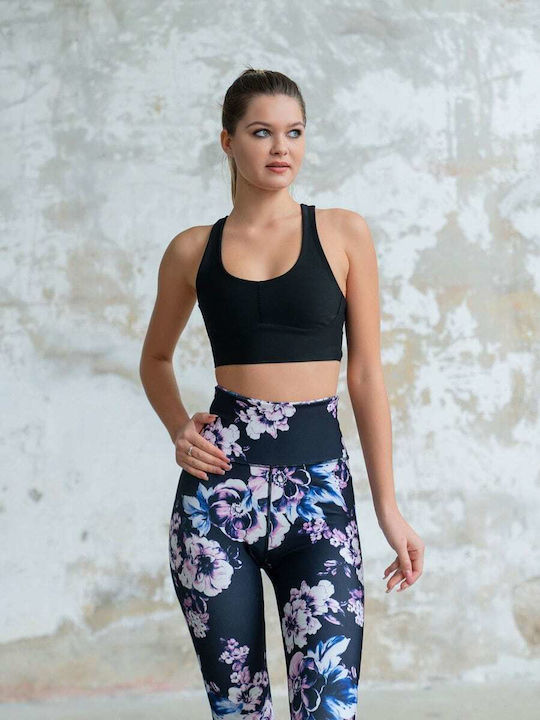 Women's Cropped Legging High Waisted & Push Up Black