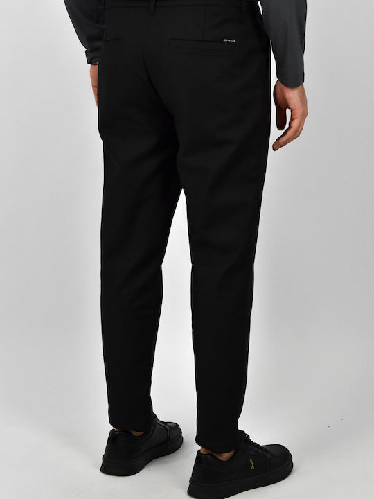Pantaloni Chino cu Croială Slim Black