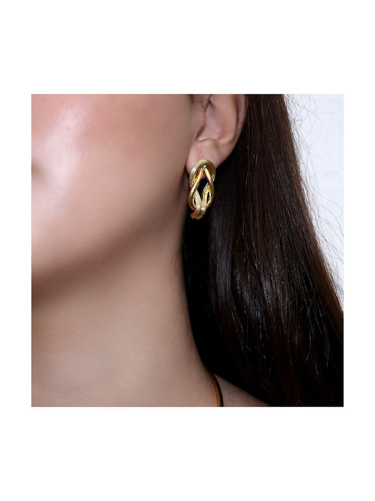 Earrings made of Silver Gold Plated